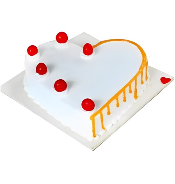 Yasvi Heart Shape Vanilla Cake