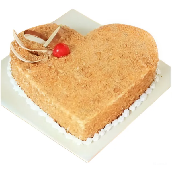 Yasvi Heart Shape Butter Scotch Cake